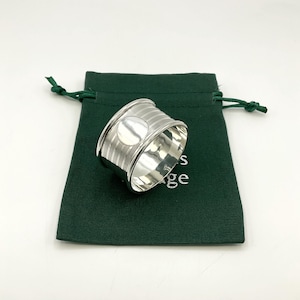 Antique Sterling Silver Napkin Ring: Birmingham 1911, Wilmot Hallmarks