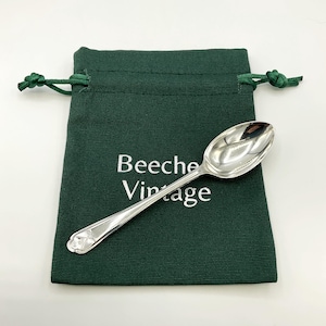 1930s Golf Interest Sterling Silver Coffee Spoon, Gift Bag