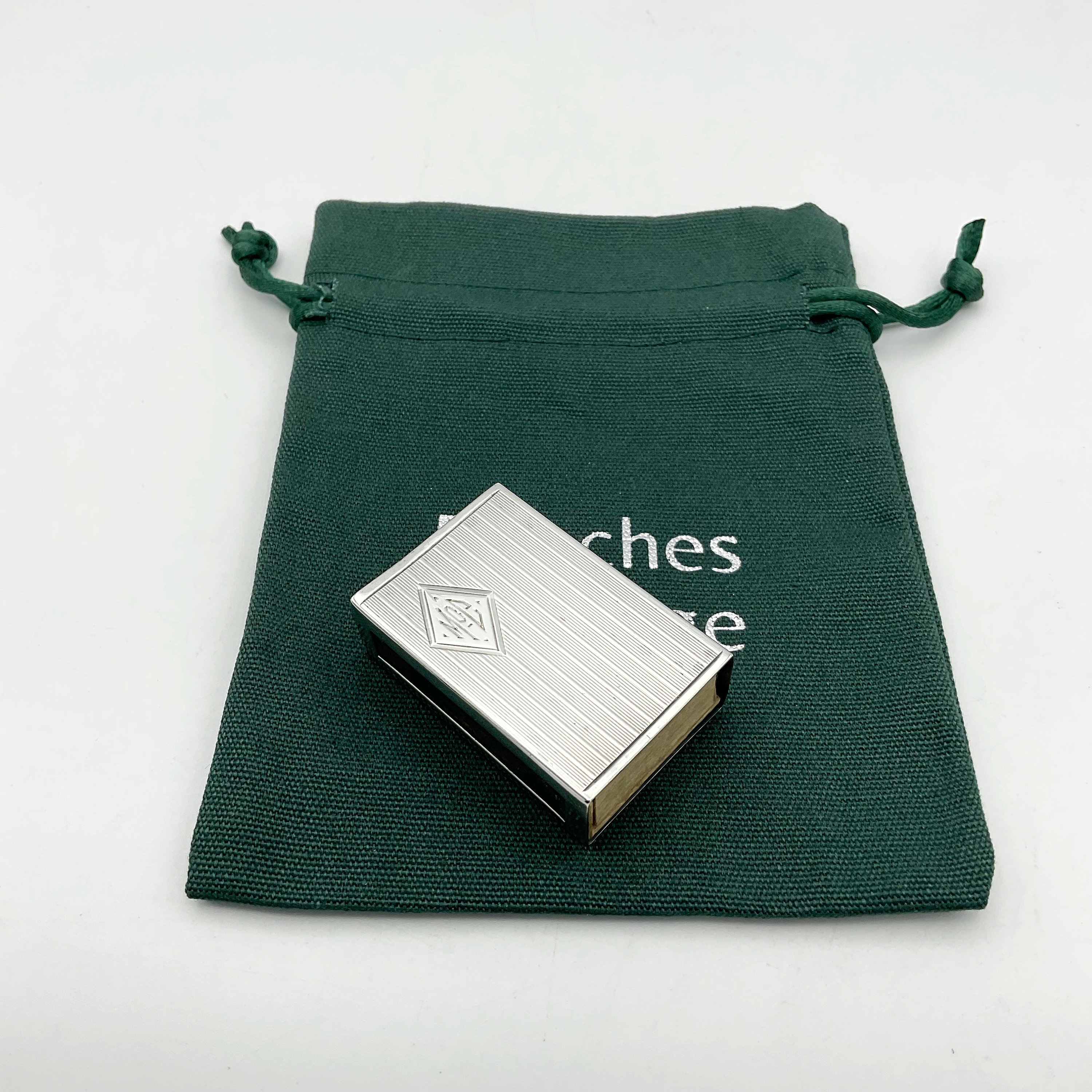 Vintage Sterling Silver Matchbox Holder, Silver Vesta Case