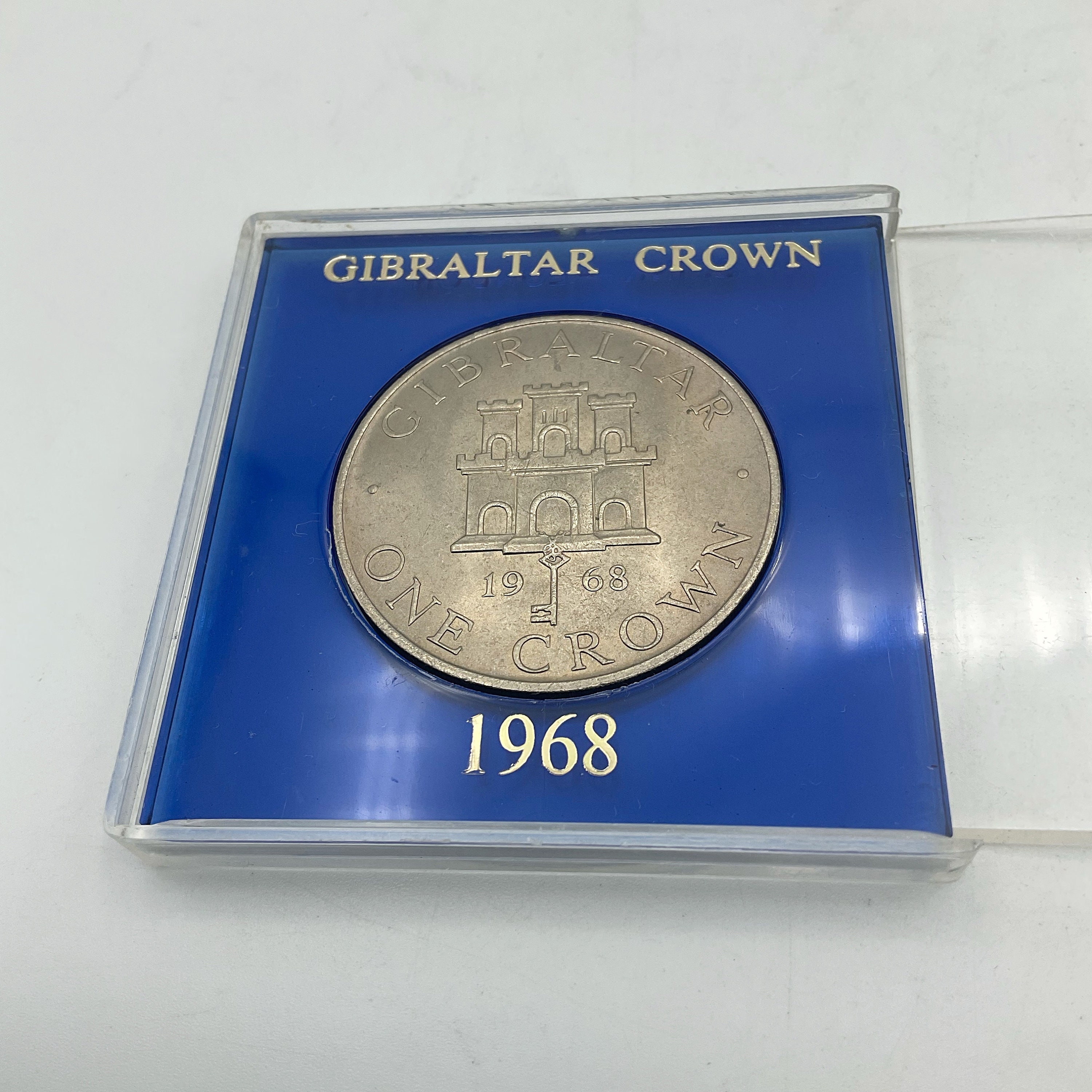ジブラルタル王冠コイン、1968年記念コイン、未流通、エリザベス