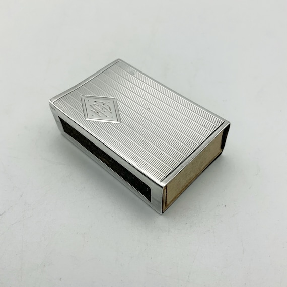 Sterling silver matchbox holder sale