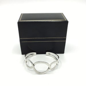 Bracelet jonc à boucle en argent sterling - Manchette en boîte Jon Richards