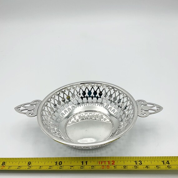 ヴィンテージ スターリングシルバー 装飾ボウル（刻印あり）