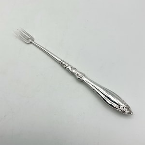 Antique Small Serving Fork, Pickle Fork, Silver Plated Fork, Small Fork, Olive Fork