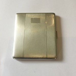 Vintage Sterling Silver Cigarette Case, 1920s Hallmarks, Silver Pocket Case,  Silver Jewellery Case, Solid Silver Case 