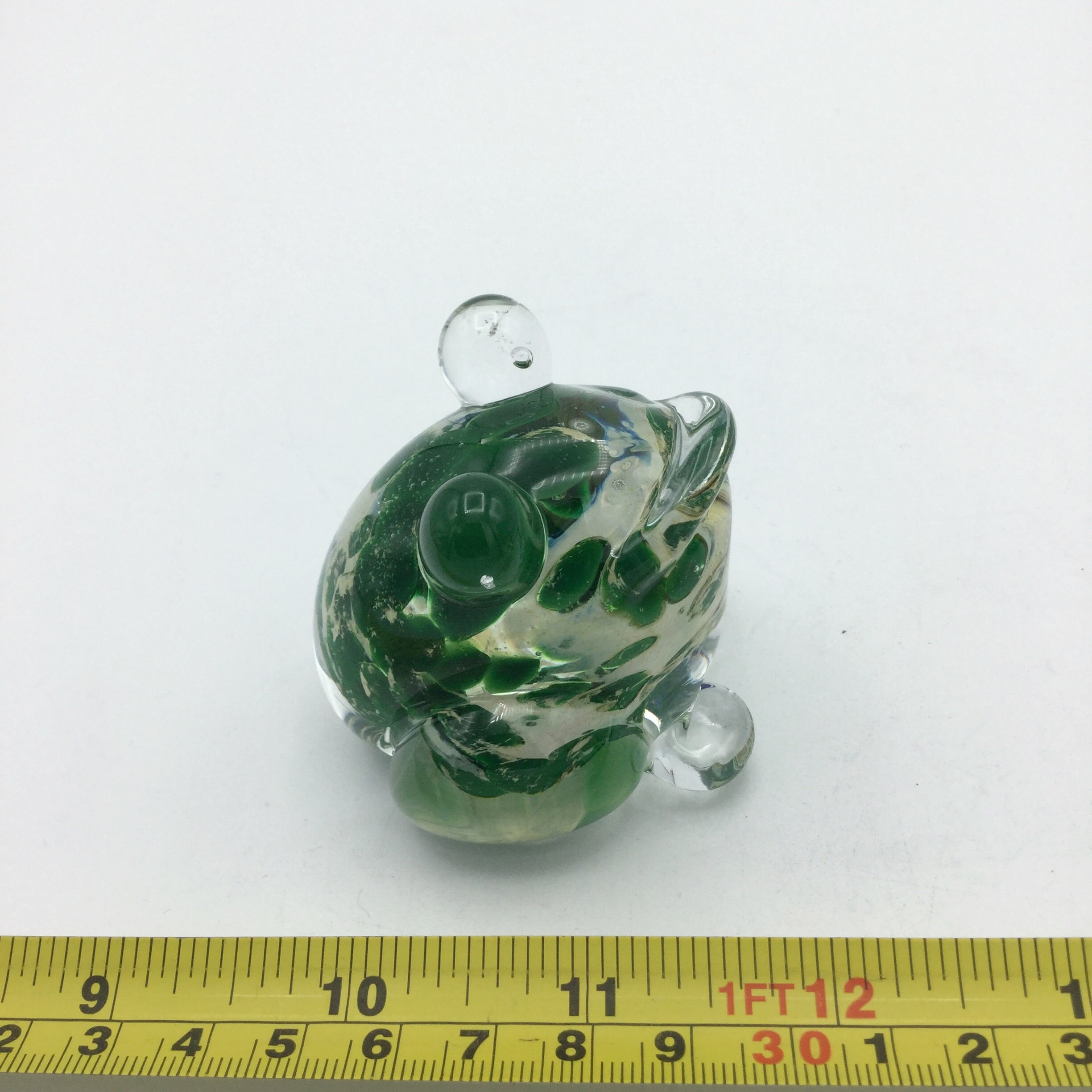 Glass Frog Ornament Coloured Glass Ornament Art Glass Etsy