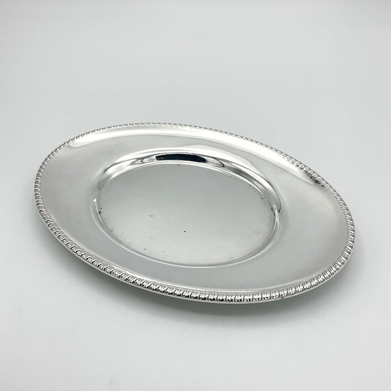 1930s Silver Plated Serving Tray, Silver Plated Dish, Small Tray, Small  Dish 