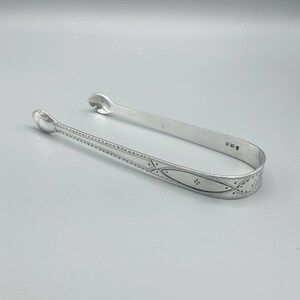 Antique Sterling Silver Sugar Tongs: Georgian Silver Nips, 1797