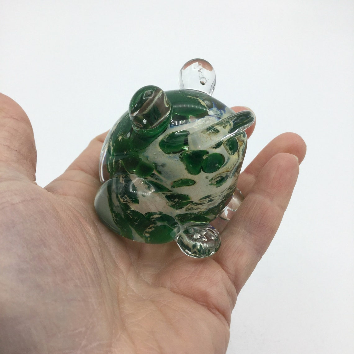 Glass Frog Ornament Coloured Glass Ornament Art Glass Etsy