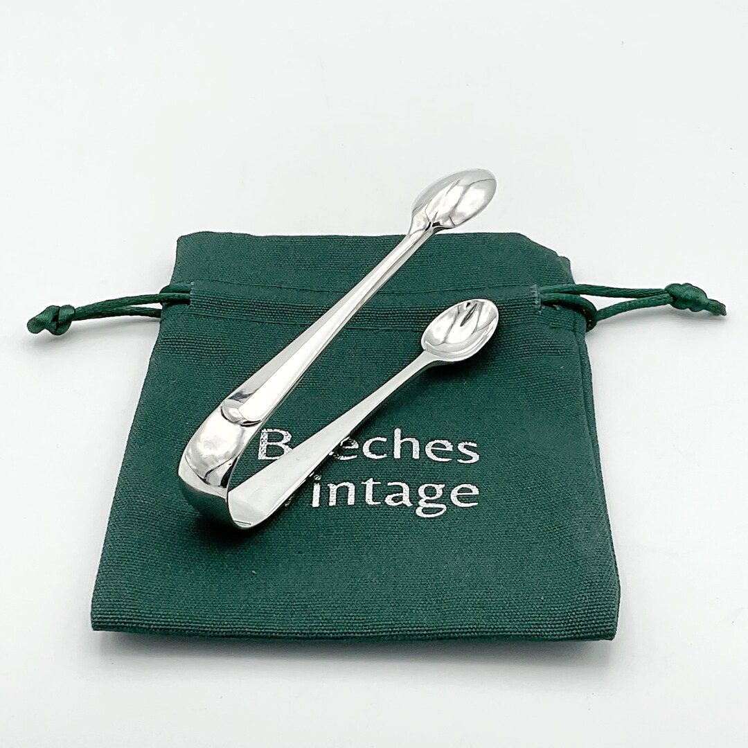 Vintage Sterling Silver Sugar Tongs, Solid Silver Sugar Nips, 1920s