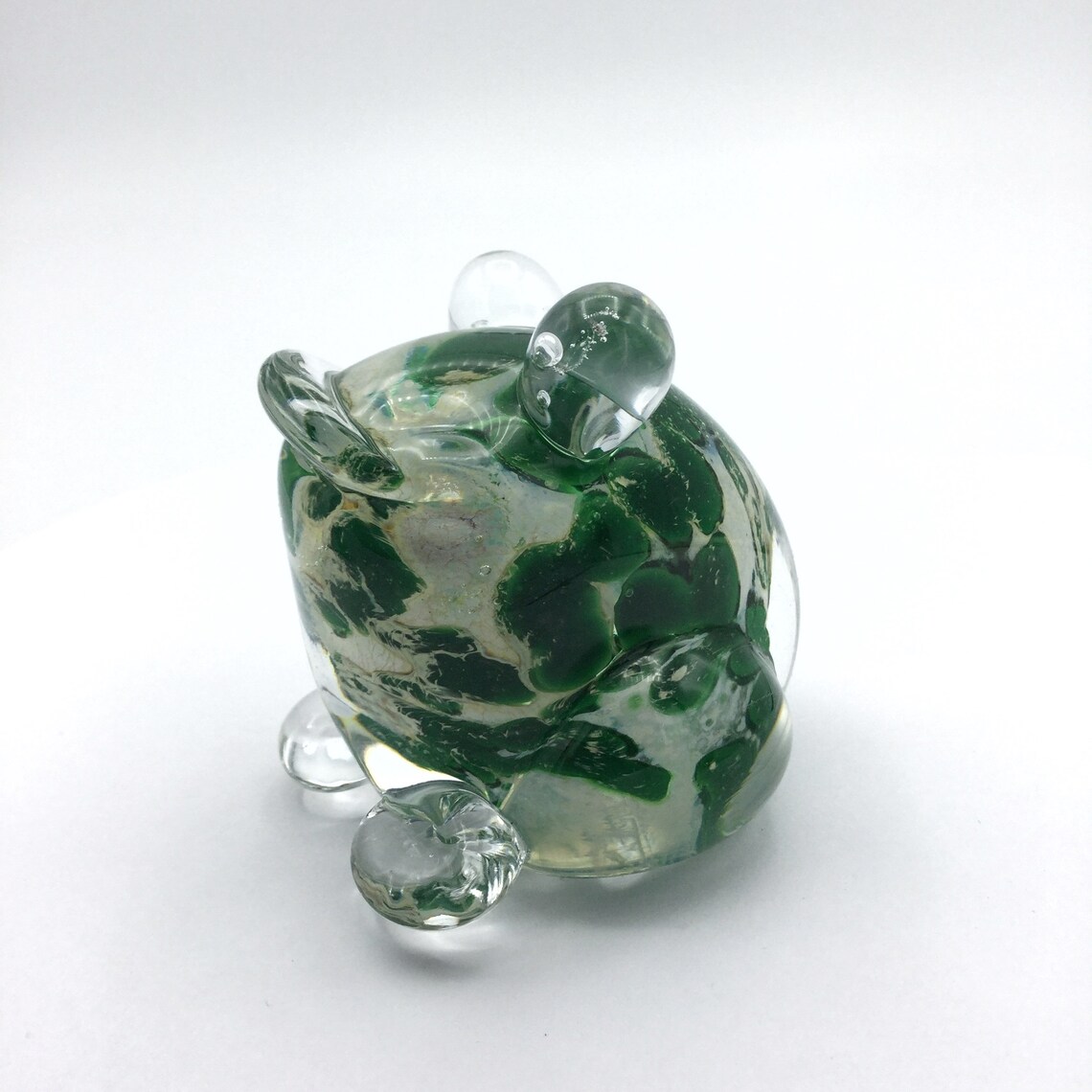 Glass Frog Ornament Coloured Glass Ornament Art Glass Etsy