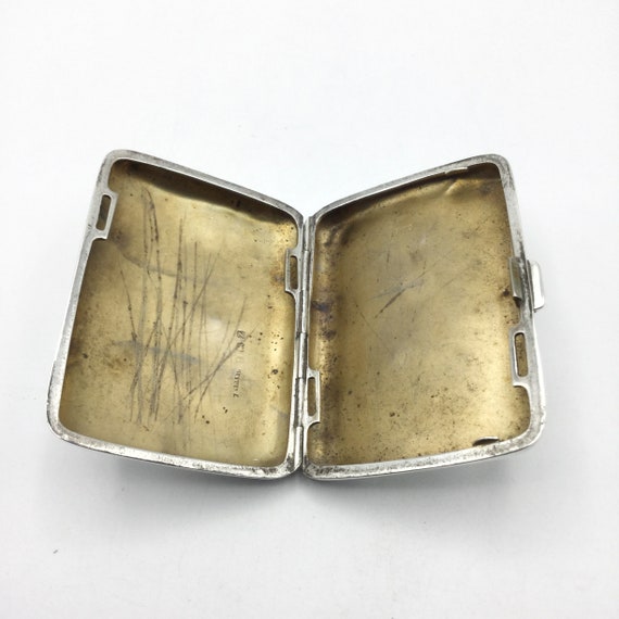 Vintage Sterling Silver Cigarette Case, 1920s Hallmarks, Silver Pocket Case,  Silver Jewellery Case, Solid Silver Case 