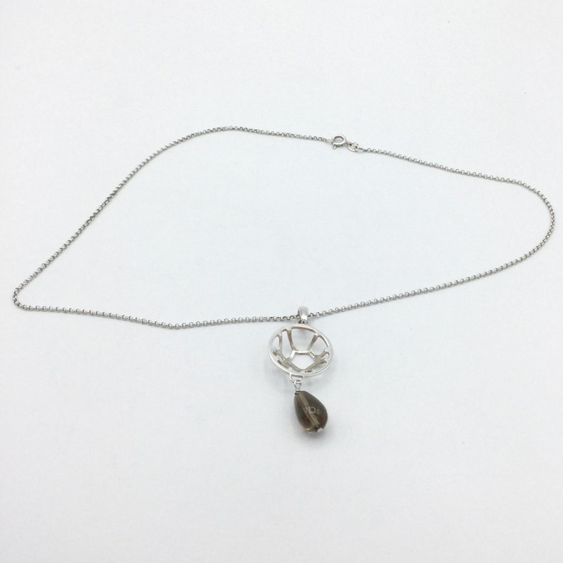 Silver Pendant Necklace Italian Silver Necklace Vintage Etsy