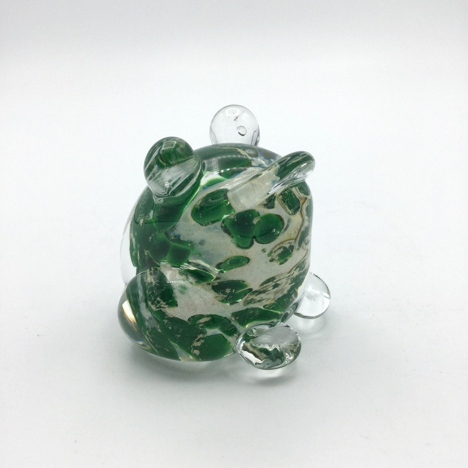 Glass Frog Ornament Coloured Glass Ornament Art Glass Etsy