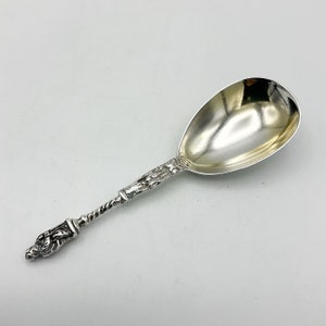 Antique Silver Apostle Spoon, Sterling Silver, Victorian, Tea Caddy Spoon, Solid Silver, Gift Bag