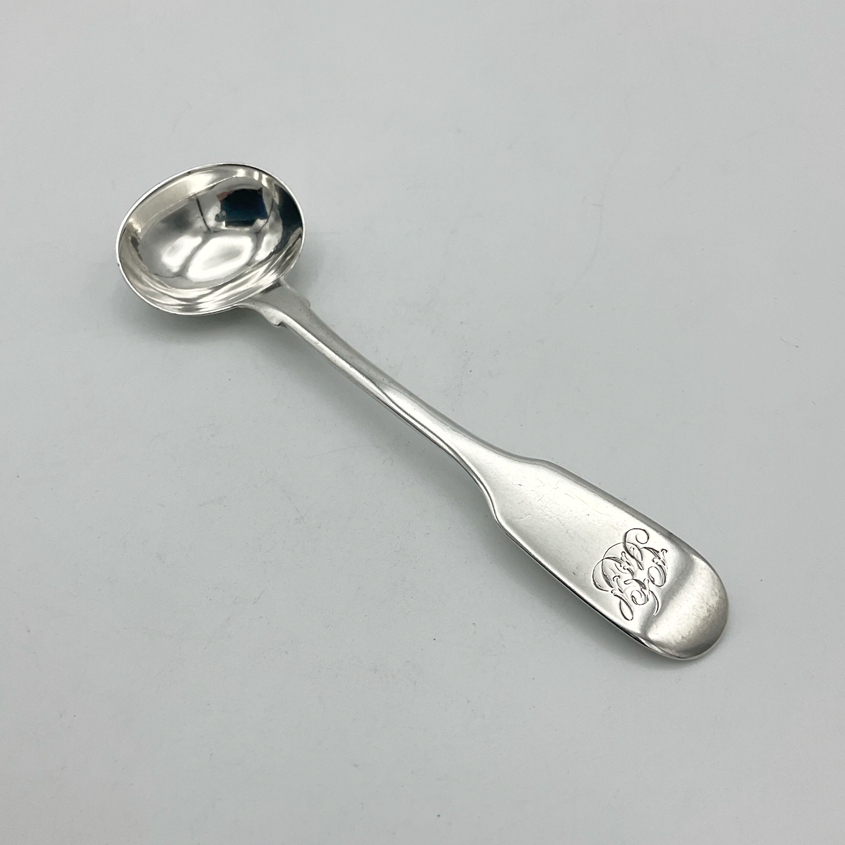 Antique Sterling Silver Condiment Spoon Mustard Spoon Early Etsy
