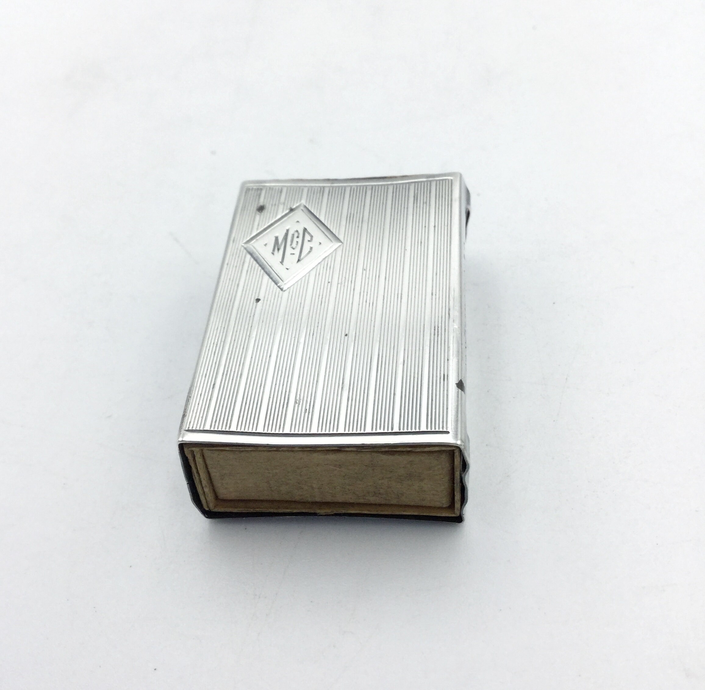 Sterling Silver Matchbox Holder Vintage Silver Matchbox Case Etsy