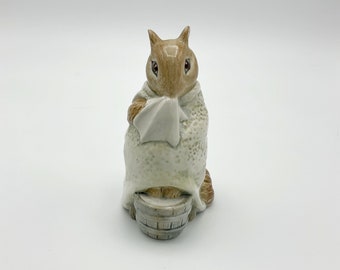 Figurina Beswick Chippy Hackee, personaggio vintage di Beatrix Potter, statuetta cinese Beswick