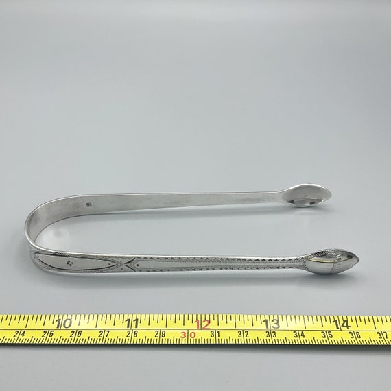 アンティーク スターリング シルバー シュガー トング、1700 年代