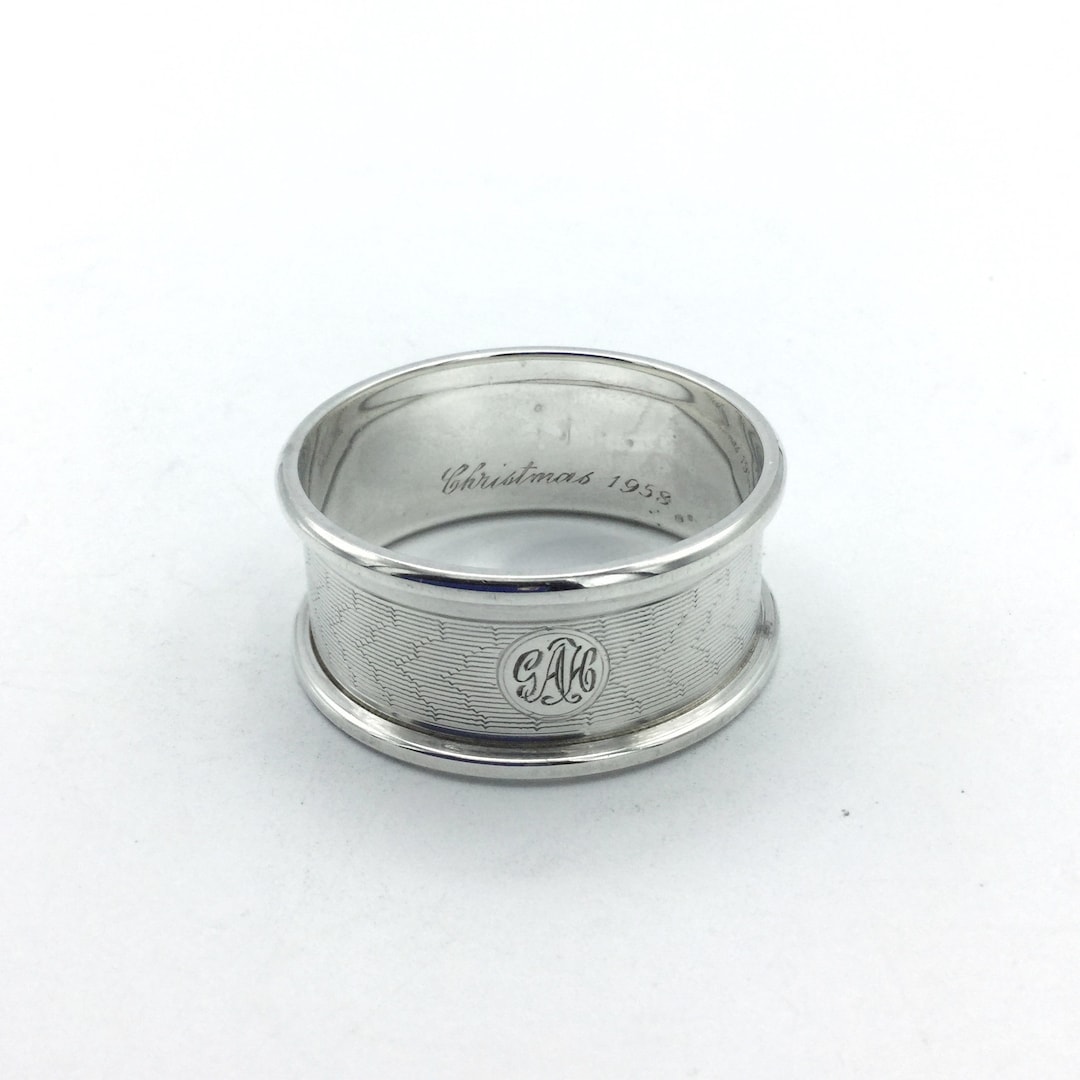 Sterling Silver Napkin Ring Vintage Napkin Ring Silver - Etsy UK