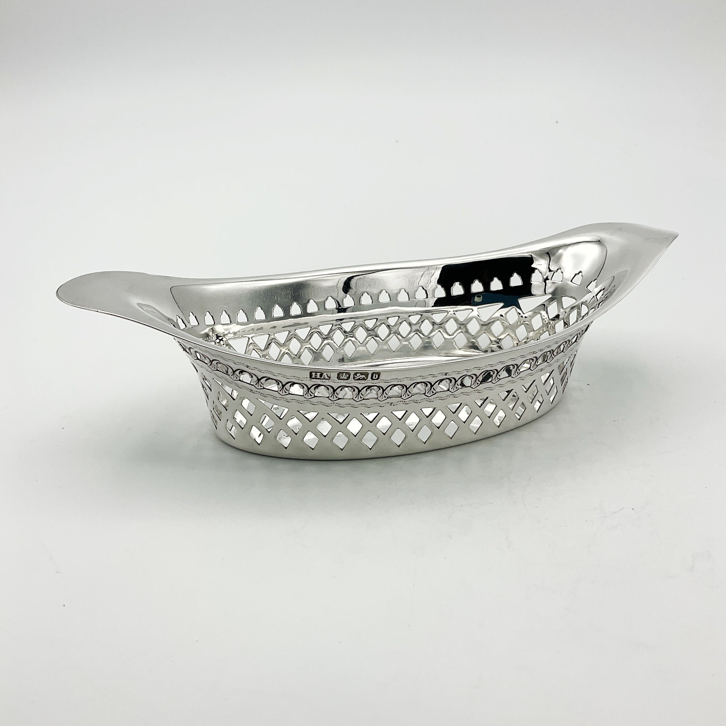 Antique Silver Bon Bon Dish Victorian Pierced Bowl Sterling - Etsy