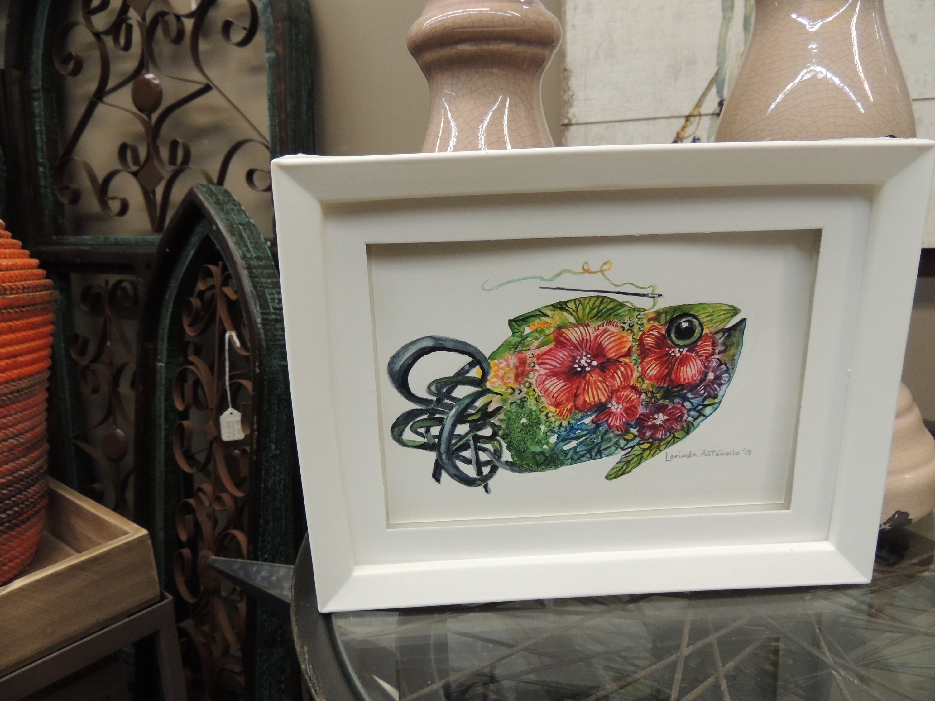 Custom Embroidery Art / Flowered Design Watercolor Etsy Canada