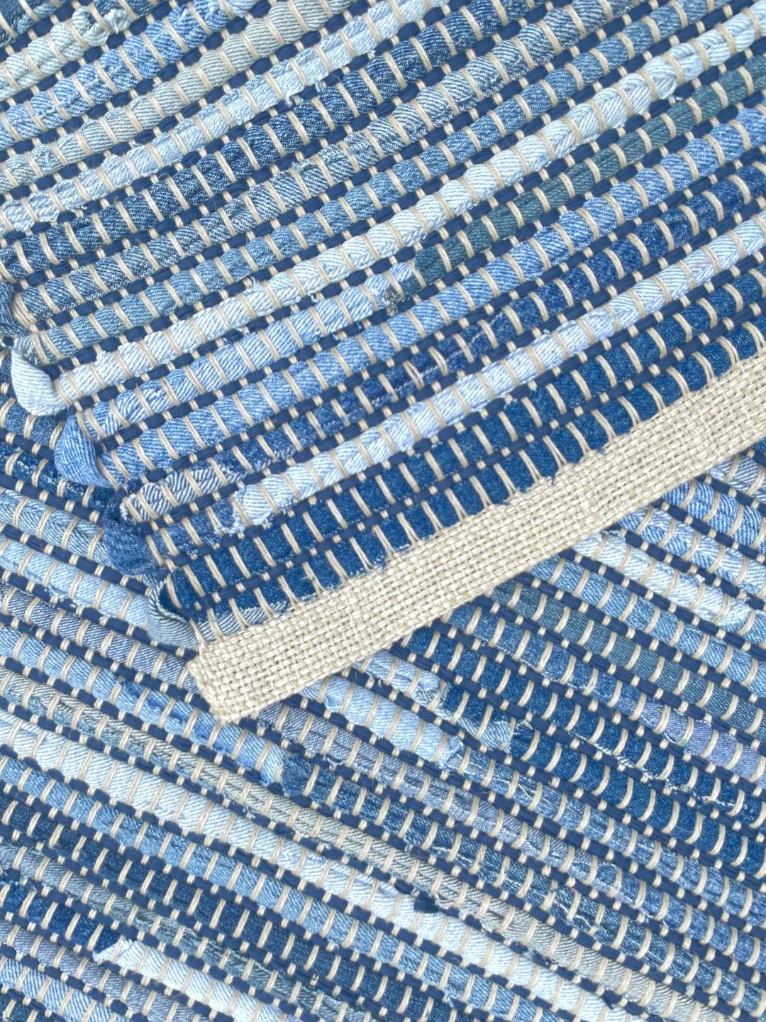 Jeans Rug Handwoven Recycled Jeans Rug - Etsy