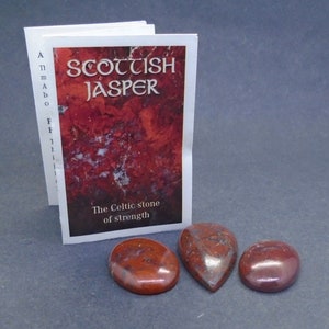 3 x Scottish Red Jasper Cabochons - Scottish Stone, Jewellery Making, Scotland, Jewellery Settings, Scotland - FREE WORLDWIDE DELIVERY