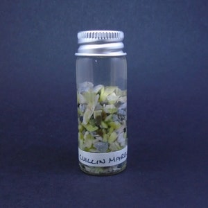 1 x Skye Marble Vial - Scottish Pieces In Water, Jewellery Making, Display, Collector&#39;s Item, Cuillin Mountain, FREE UK SHIPPING