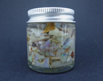1 x Opal Specimen Jar - Lightning Ridge Mine, Coober Pedy, Australian, Sample Jar, Display, Collector's Item, FREE SHIPPING