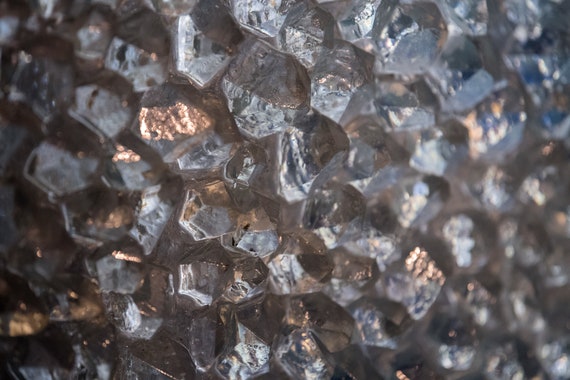 ハーキマー ダイヤモンド - 40g 美しい天然の輝く透明クォーツ、天然の