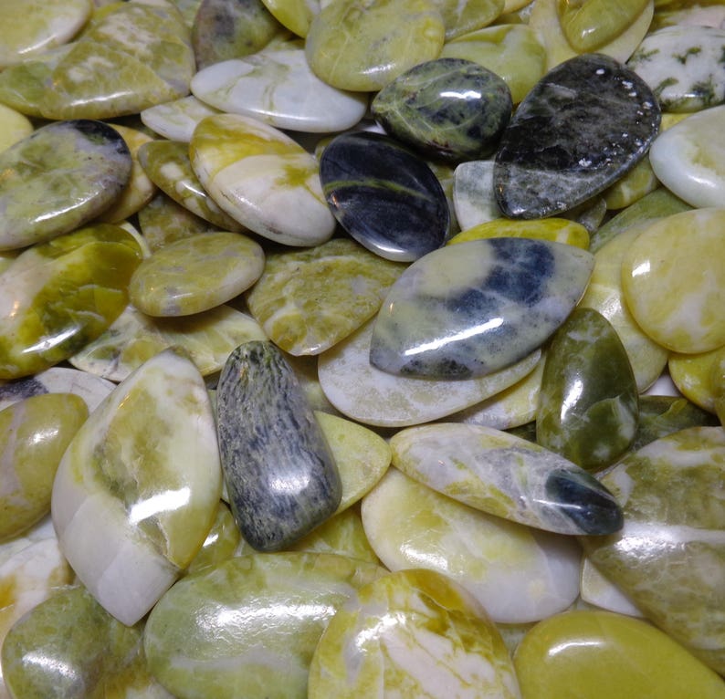 80 X Scottish Highland Marble Medium Cabochons 500g Mixed Etsy UK