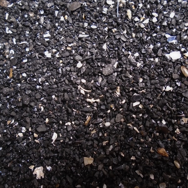 Scottish Black Sand - 200g Hand Collected from Kinghorn, Basalt Beach Sand, Natural Colour, Scotland, Inlay, Jar - FREE WORLDWIDE SHIPPING
