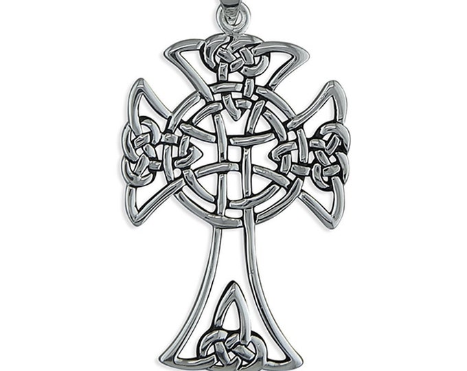 Sterling Silver 925 Open Celtic Knot Cross, perfect for Valentine's, Birthdays, Anniversaries and Christmas.