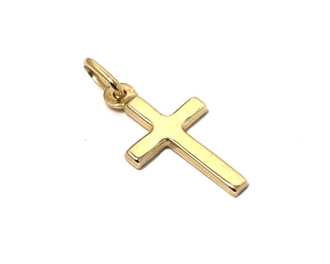 Delicate 9 Ct Gold Hallmarked Cross Pendant in Presentation - Etsy