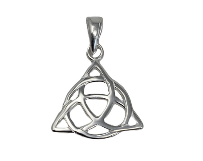 Ladies Sterling Silver 925 Triquetra Trinity Knot Pendant