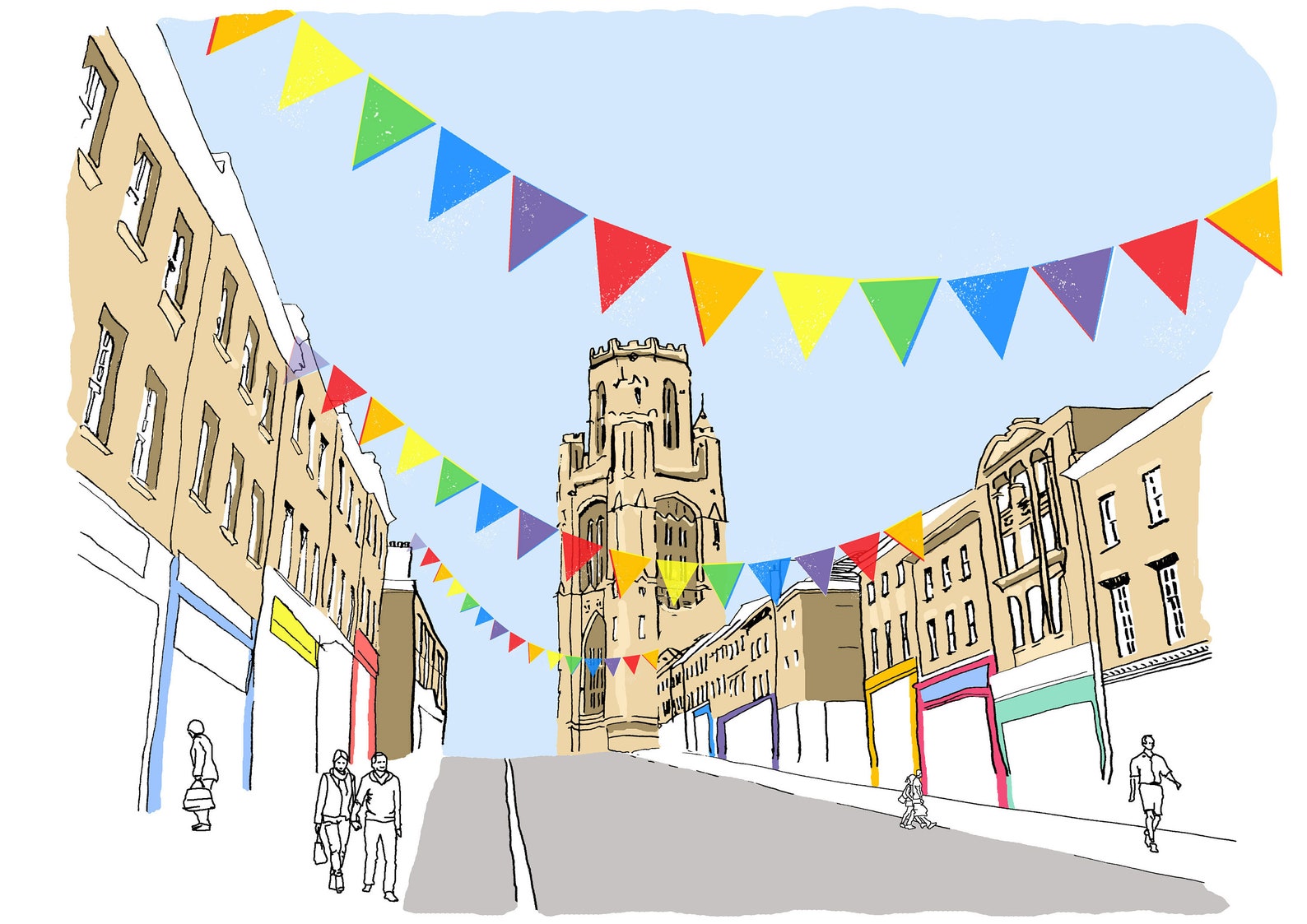 Bristol's Colourful Park Street Print Wall Art - Etsy