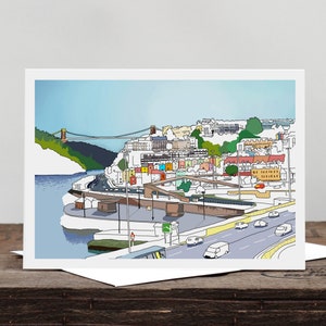 Bristol Views Clifton Suspension Bridge Greetings Card