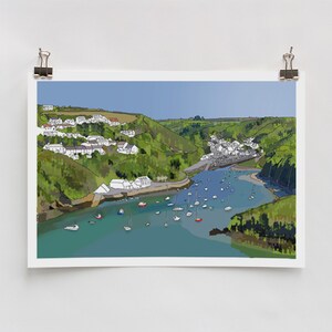 A Digial Print of Solva Harbour
