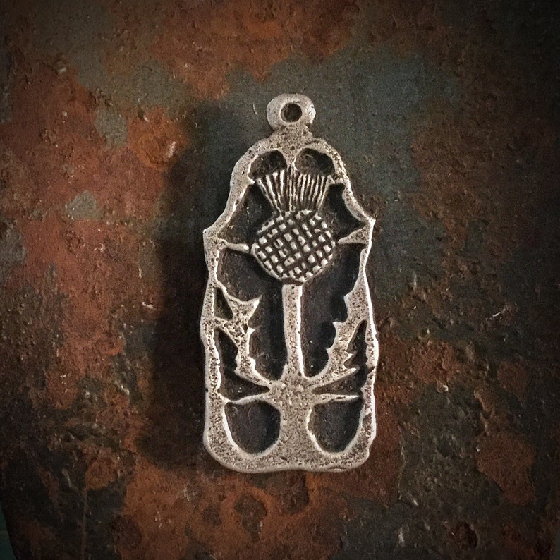Scottish Thistle Pendant P1037 Etsy