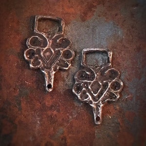 Earring Findings, Medieval Cloak Pin earring charms, Tudor charms, E2072