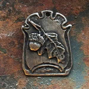 Vintage Pendant, Acorn Charm, Leaf pendant, Vintage findings, Handmade Pendant, Necklace, Nature jewelry. P1019