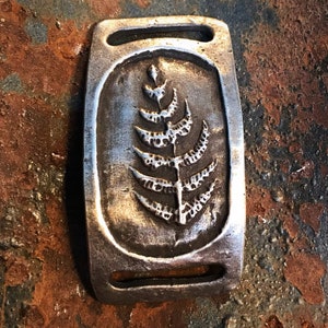 Fern Leaf Bracelet, HandmadePewter bracelet charm, Rustic bracelet charm, Fern bracelet,  Nature jewelry, BC4001