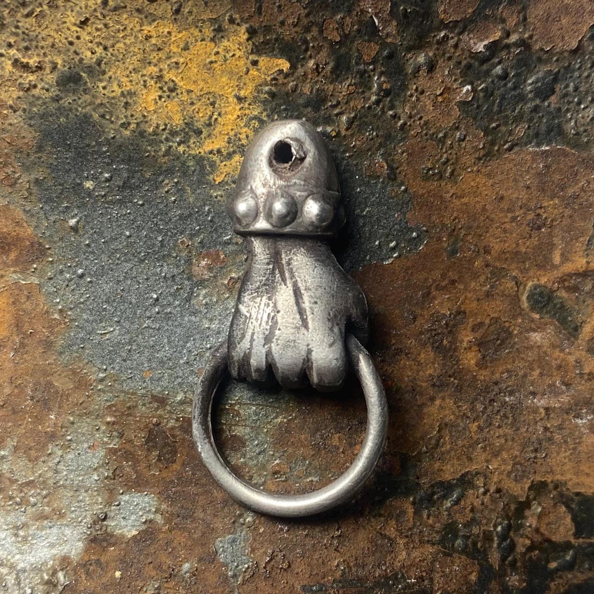 Handsel Handmade Pewter Good Luck Hand Charm Holder P1052 - Etsy