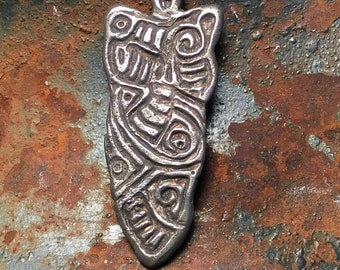 Pendant, Charm, Druid pendant, Handmade Pendant, viking jewelry, celtic pendant, aztec charm. P1024
