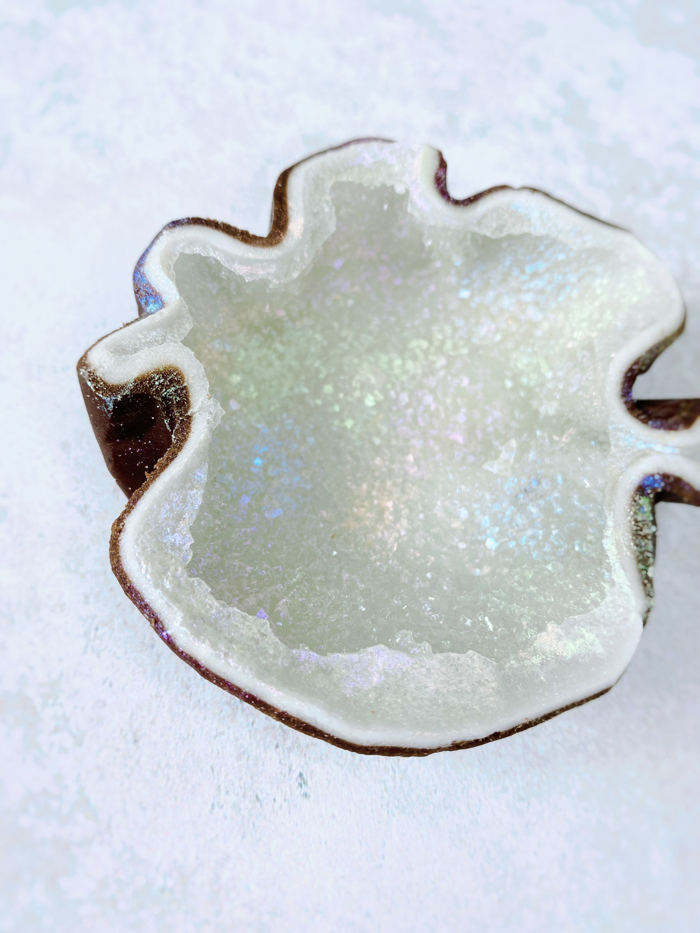 Large Edible Aura Quartz Crystal Candy Rocks Geodes Etsy UK