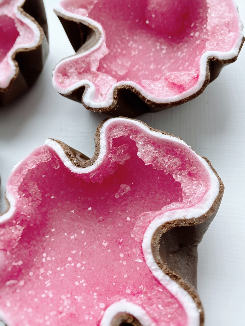 Edible Sugar & Chocolate Crystal Candy Rocks Geodes Etsy