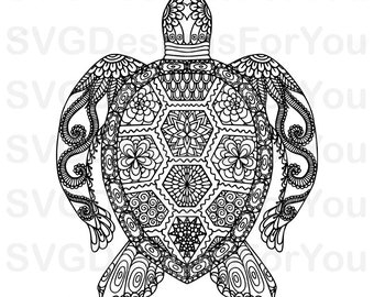 Download Turtle mandala | Etsy