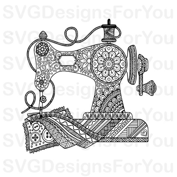 Download Sale SEWING MACHINE SVG Cutting File Cast Iron Sewing | Etsy