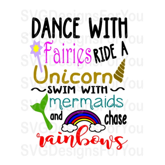 Download Dance With Faries Svg Unicorn Svg Mermaids Svg Girl Svg Etsy 3D SVG Files Ideas | SVG, Paper Crafts, SVG File